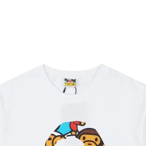 Bape Baby Milo Ape Head Graphic T-Shirt White