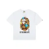 Bape Baby Milo Ape Head Graphic T-Shirt (White/Black)