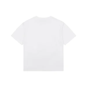 Bape Baby Milo Pink Shark Hoodie Graphic T-Shirt White Back view