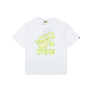 Bape Soundwave Ape Logo Graphic T-Shirt White Front view