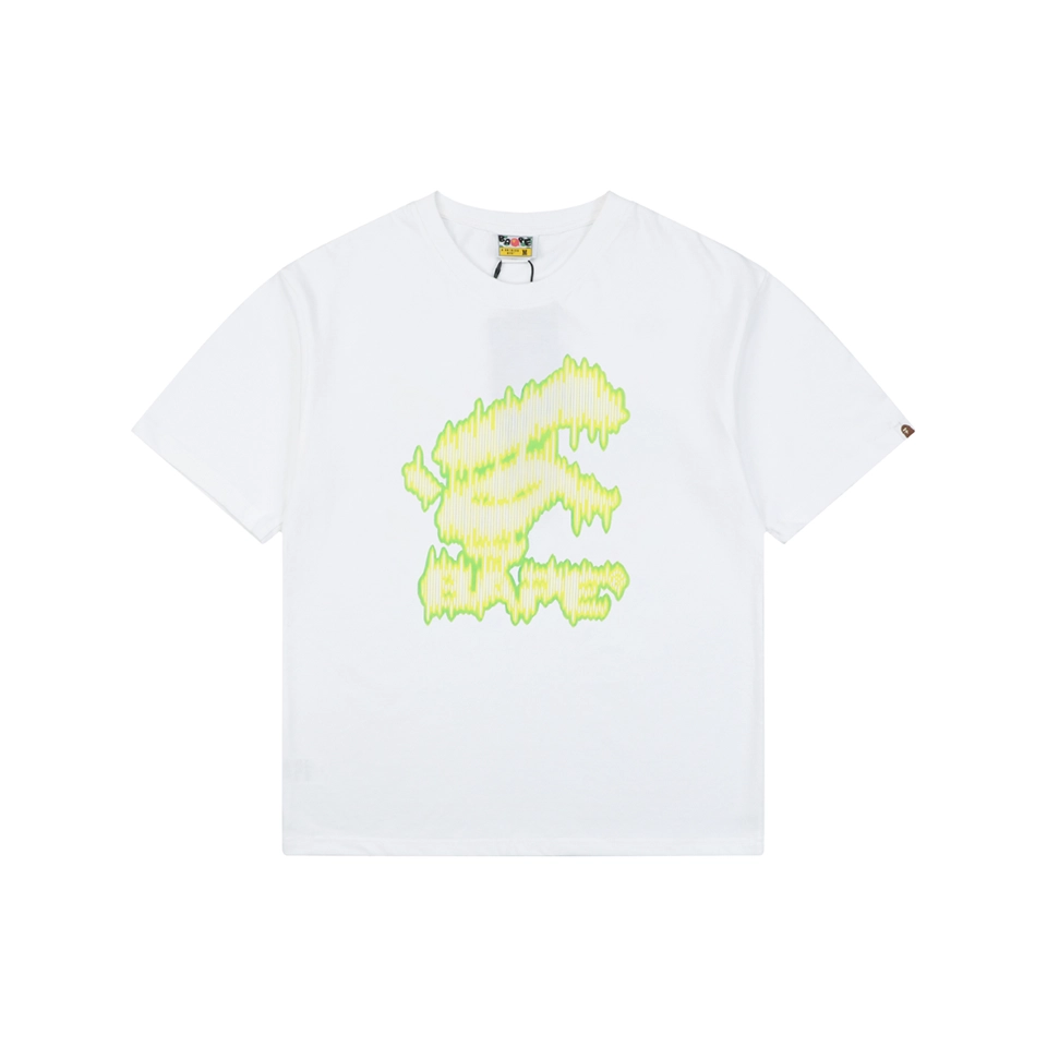 Bape Soundwave Ape Logo Graphic T-Shirt White Front view