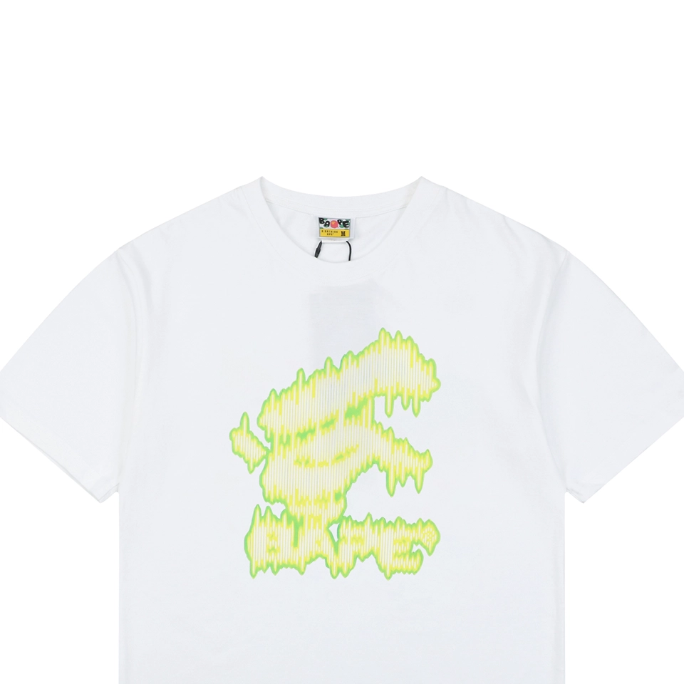 Bape Soundwave Ape Logo Graphic T-Shirt White
