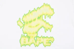 Bape Soundwave Ape Logo Graphic T-Shirt White Front Print