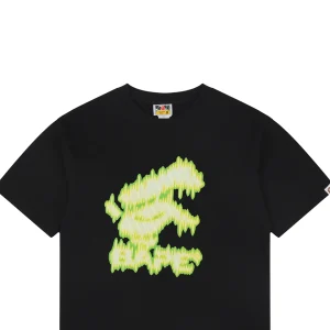 Bape Soundwave Ape Logo Graphic T-Shirt Black
