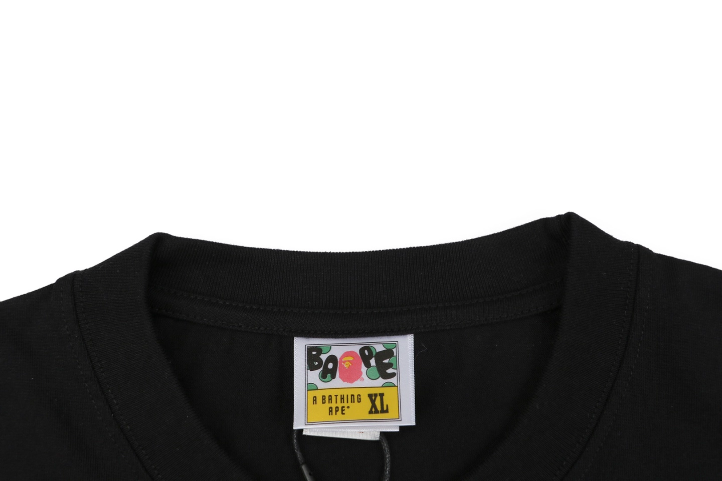 Bape Sunset Ape Head Graphic T-Shirt Black Collar
