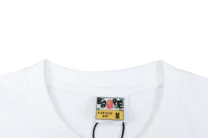 Bape Sunset Ape Head Graphic T-Shirt White Collar