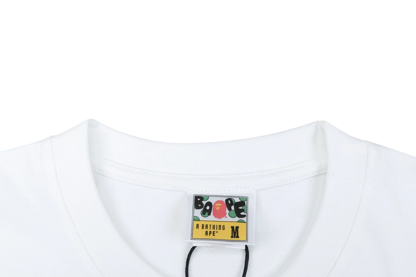 Bape Sunset Ape Head Graphic T-Shirt White Collar