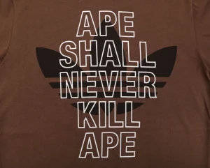 Bape Trefoil Ape Head Graphic T-Shirt Back Print