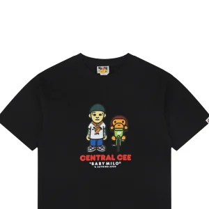 Bape × Central Cee Baby Milo Graphic T-Shirt Black
