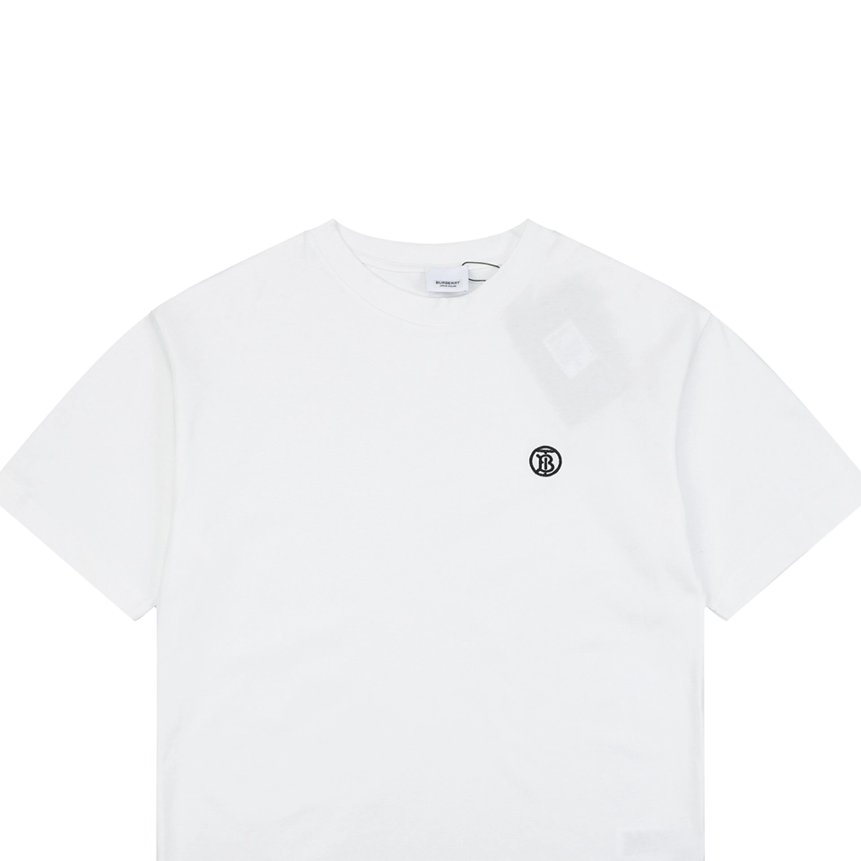Burberry BT Monogram Embroidered T-Shirt White