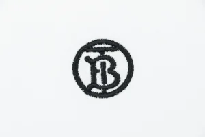 Burberry BT Monogram Embroidered T-Shirt White Brand