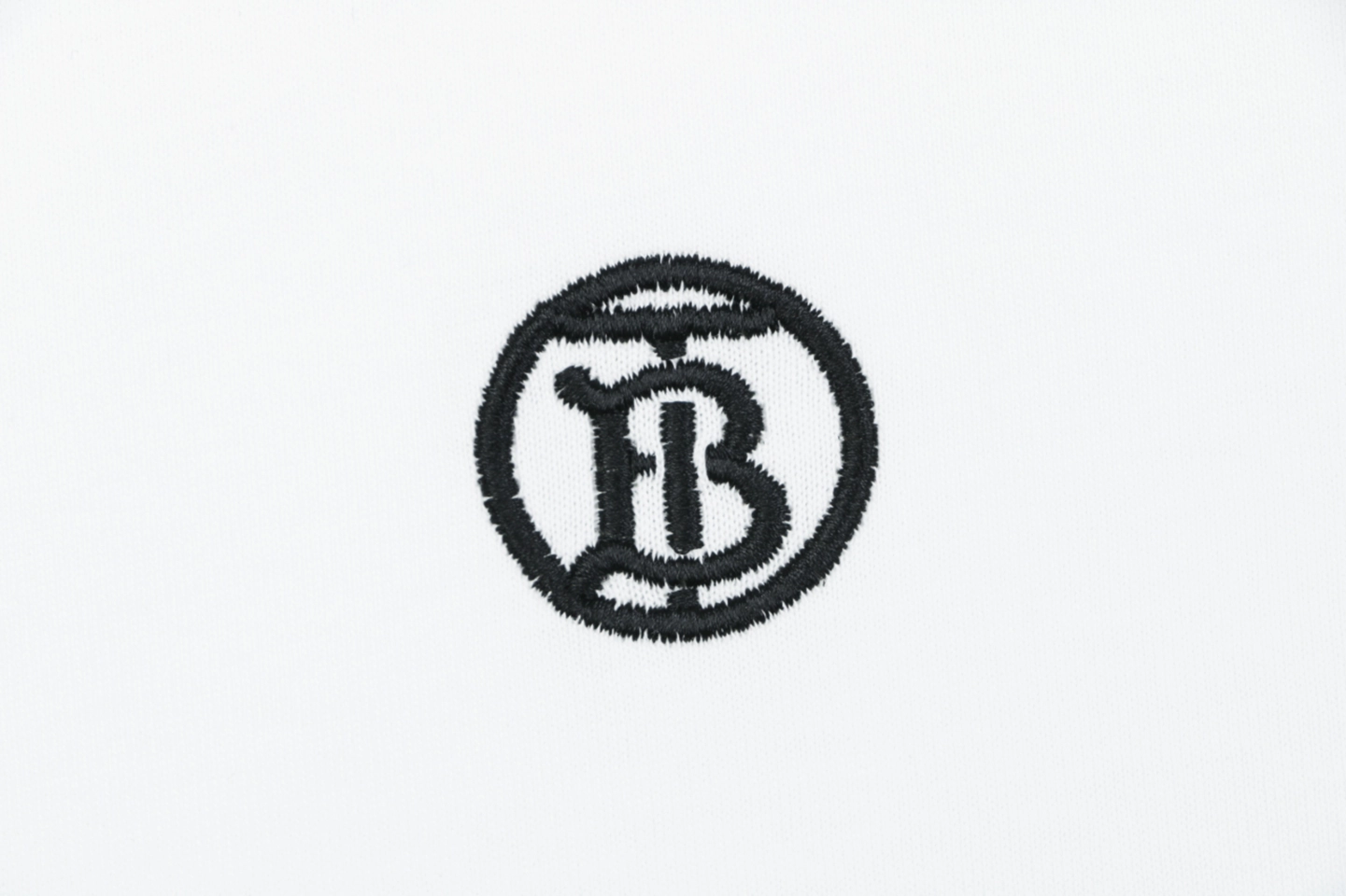 Burberry BT Monogram Embroidered T-Shirt White Brand