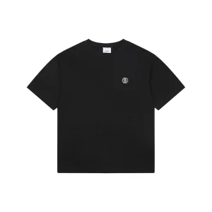 Burberry BT Monogram Embroidered T-Shirt Black Front view