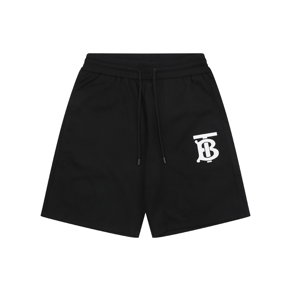 Burberry BT Monogram Silicone Logo Sweat Shorts Front view