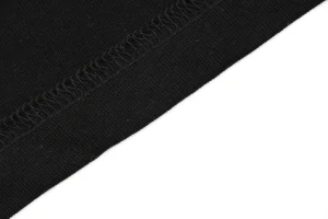 Burberry Check Knight Logo Embroidered T-Shirt Black