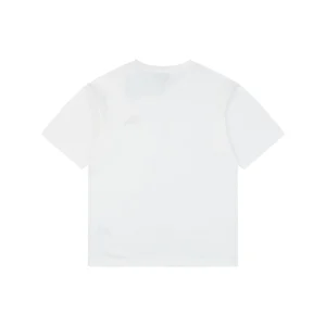 Burberry Check Knight Logo Embroidered T-Shirt White Back view