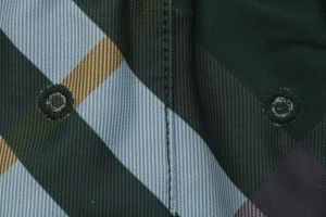 Burberry Diagonal Check Mesh-Lined Nylon Shorts Green