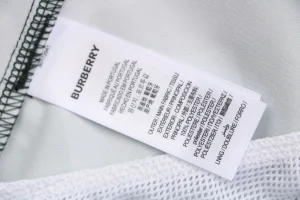 Burberry Diagonal Check Mesh-Lined Nylon Shorts Green Wash label