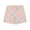 BBry Diagonal Check Mesh-Lined Nylon Shorts (Pink/Blue/Green)