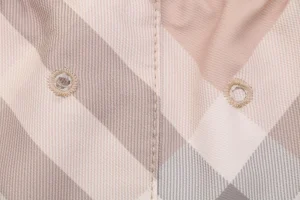Burberry Diagonal Check Mesh-Lined Nylon Shorts Pink