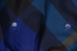 Burberry Diagonal Check Mesh-Lined Nylon Shorts Blue