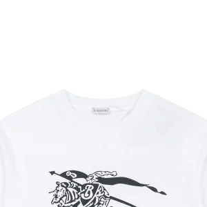 Burberry Equestrian Knight Graphic T-Shirt White