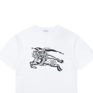 Burberry Equestrian Knight Graphic T-Shirt White