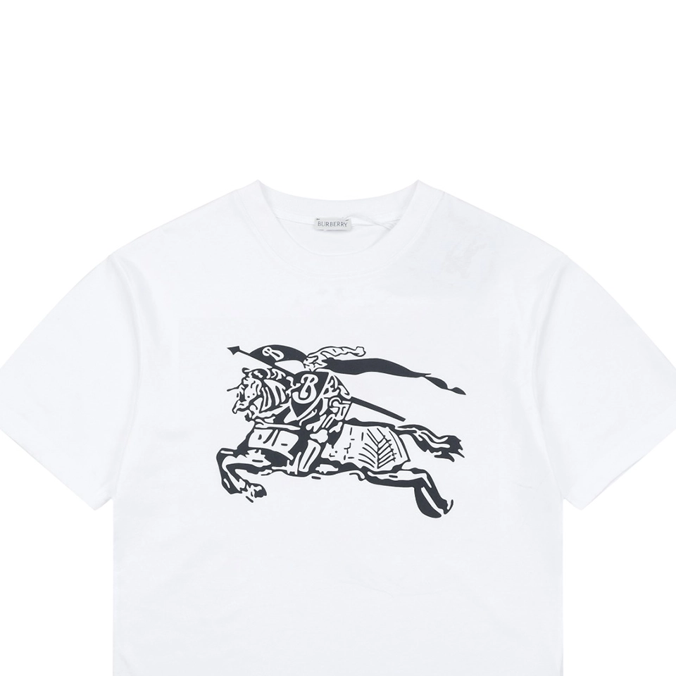 Burberry Equestrian Knight Graphic T-Shirt White