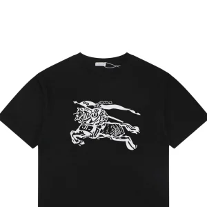 Burberry Equestrian Knight Graphic T-Shirt Black