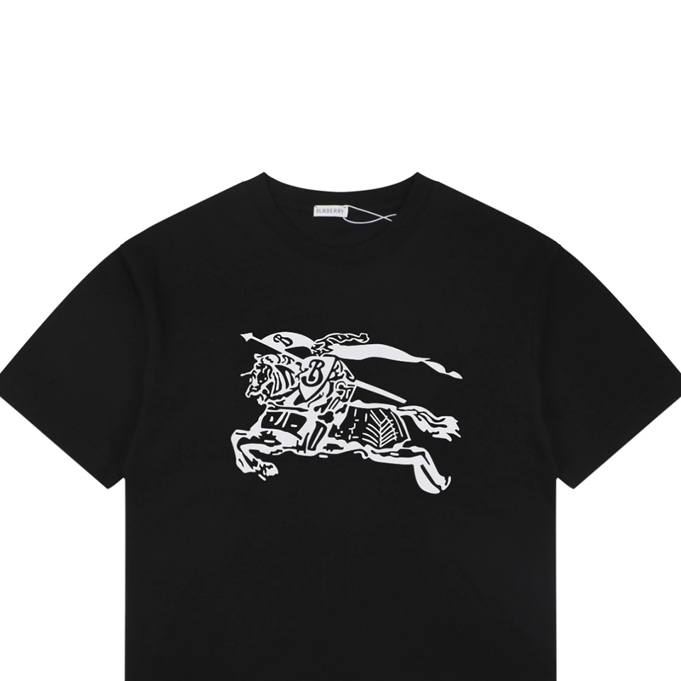 Burberry Equestrian Knight Graphic T-Shirt Black