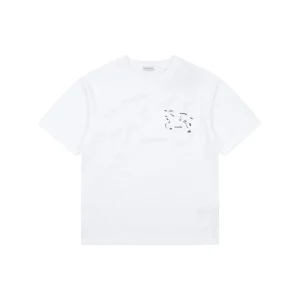 Burberry Equestrian Knight Outline Embroidered T-Shirt White Front view