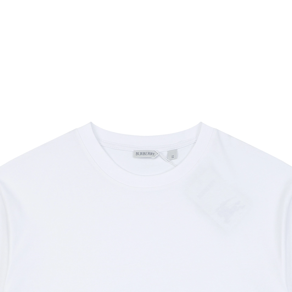 Burberry Equestrian Knight Stripe T-Shirt White