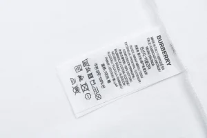 Burberry Equestrian Knight Stripe T-Shirt White Wash label