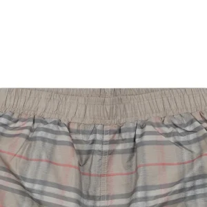 Burberry Gradient Check Pattern Shorts Grey