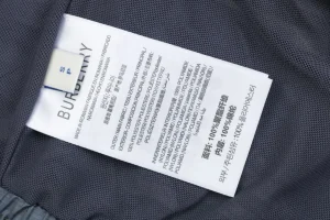 Burberry Gradient Check Pattern Shorts Dark Grey Wash label