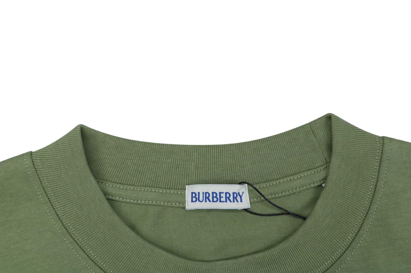 Burberry Gradient Check Print T-Shirt Collar