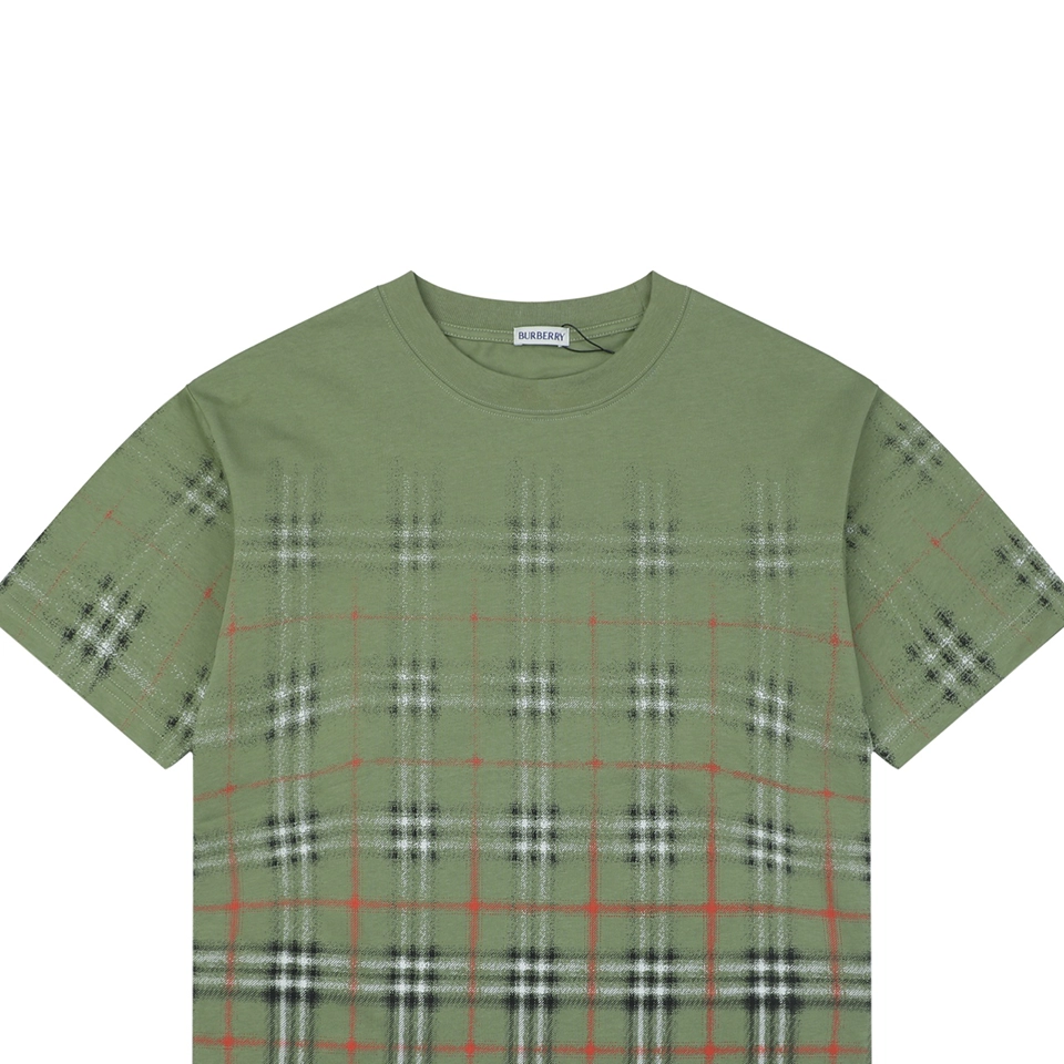 Burberry Gradient Check Print T-Shirt