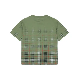 Burberry Gradient Check Print T-Shirt Back view