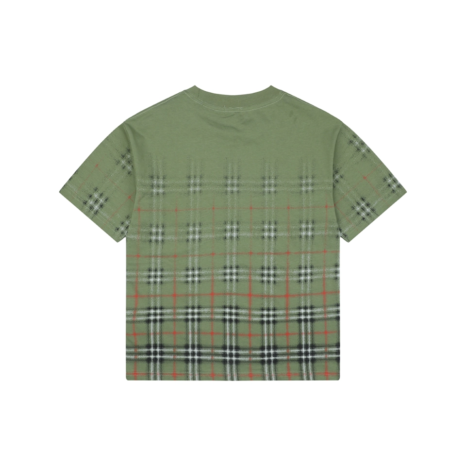 Burberry Gradient Check Print T-Shirt Back view