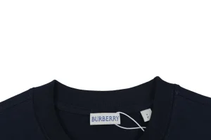 Burberry Graffiti Knight Graphic T-Shirt Black Collar