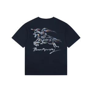 Burberry Graffiti Knight Graphic T-Shirt Black Back view