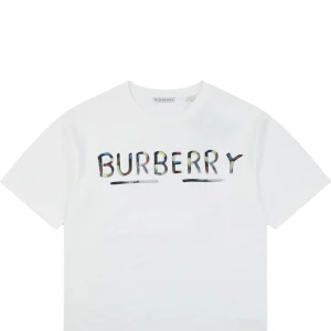 Burberry Graffiti Knight Graphic T-Shirt White