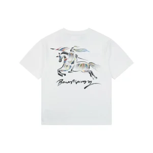 Burberry Graffiti Knight Graphic T-Shirt White Back view