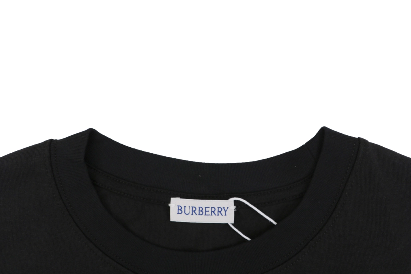 Burberry Knight Check Deck Chair Graphic T-Shirt Black Collar