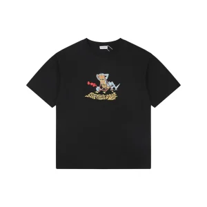Burberry Knight Check Deck Chair Graphic T-Shirt Black Front view