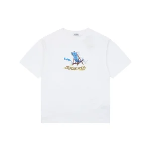 Burberry Knight Check Deck Chair Graphic T-Shirt White Front view