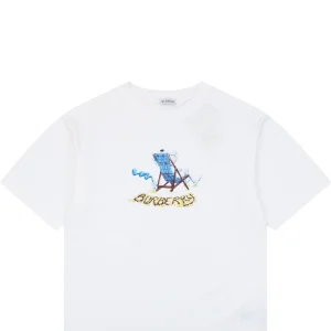 Burberry Knight Check Deck Chair Graphic T-Shirt White