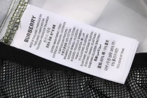 Burberry Large Check Mesh-Lined Nylon Shorts Wash label