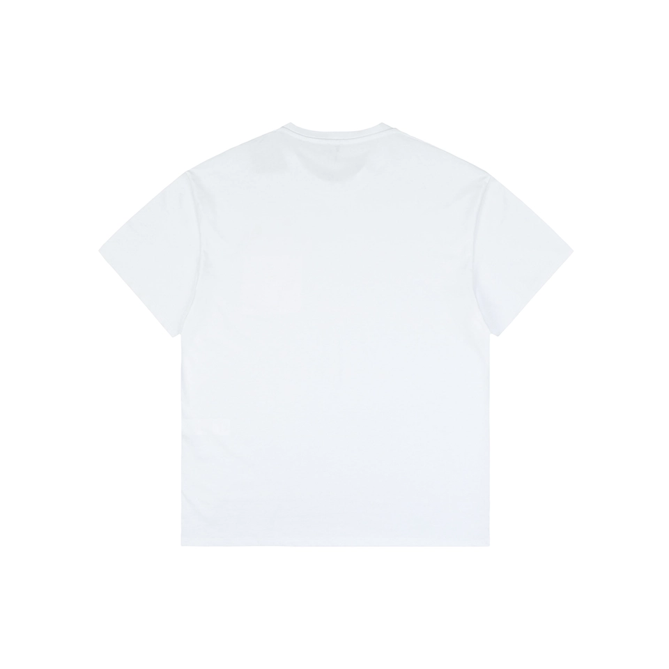 Burberry Overlapping Equestrian Knight Embroidered T-Shirt White back view