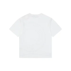 Burberry Oversized Circle Logo Print T-Shirt White Back view